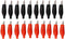 20Pcs Alligator Clips Black Red Soft Insulated Boots Covered Test Lead Clamp