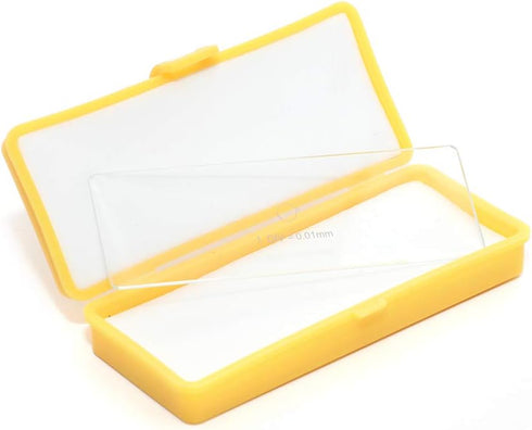 2pcs 0.01mm Microscope Calibration Slide Stage Micrometer Parts Microscope Measurement Tools