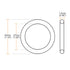 uxcell Green Fluorine Rubber O-Rings, 30mm OD 27mm ID 1.5mm Width FKM Seal Gasket, Pack of 5