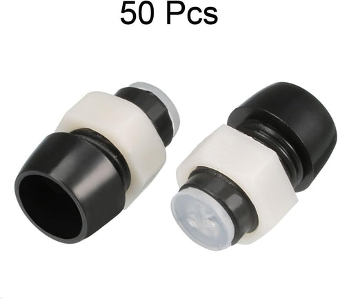 50pcs 5mm Bulb uxcell LED Lamp Holder Light Socket Plastic Chrome Plated for Light-Emitting Diode Lighting
