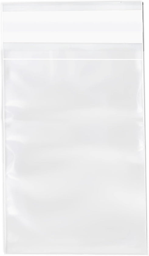 Pack It Chic - 200 Pack Clear Resealable Cello Poly Bags, 9” x 12”, Fits A4, Letter Sized Documents