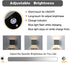 Generic Dimmable 3000K 2pack) Wall Sconces, Led Lights Battery Operated Wall Lights with USB Charging, ON/Off Switch