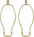10 Inch Lamp Harp, 2 Set Gold Lamp Shade Holder with Finial, DIY Detachable Replacement Adapter for Table/Floor Lamps