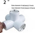 2 Inch Tee PVC Fitting, 5 Way Elbow Connector for Furniture Grade 90 Degree Side Outlet, Pack of 4
