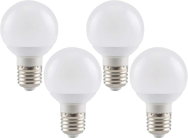 E26 Globe LED Light Bulb G19/G60 6W Vanity Light Bulb(50W Equivalent) Round
