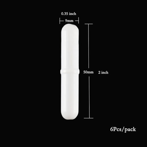 LABALPHA 6Pcs PTFE Magnetic Stirrer Mixer Stir Bar, 50mm/1.96 inch