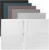 Youngever 12 Pack Heavy Duty Plastic Two Pocket Folders, 3 Prongs, Metal Fastener, in 6 Urban Colors