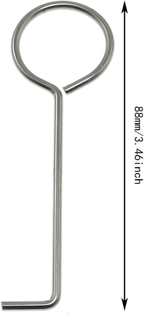 Maxmoral 4pcs Drain Key - Stainless Steel Lifting Hook for Linear Floor Shower Drain, Wetroom Gutter Drain Grate