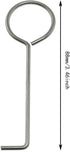 Maxmoral 4pcs Drain Key - Stainless Steel Lifting Hook for Linear Floor Shower Drain, Wetroom Gutter Drain Grate