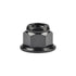 Wanyifa M6 M8 M10 M12 Pack 6 (M6 1.0mm, Titanium Flanged Metal Lock Nut for Motorcycle Cars of Pitch Black)