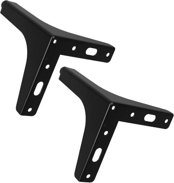 NOLITOY 2pcs Metal Triangle Furniture Legs for Stability Replacement, 13cm Black Metal