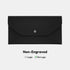 Carrotez Money Envelopes for Cash (PU Leather) Cash Envelopes for Travel and Budgeting, Reusable Cash Envelope Wallet, 1 ea, No Letter Engraving - Black by carrotez