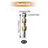 Knife Handle Fasteners, 8mm 5/16" Nut Rod Love-Less Bolts Knife Making Handle Fasteners Brass Scales Brass Screw Knife Maker Tactical Survival Knife Shaft Fastener for Knife Handle Repair (10)