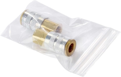 Reclosable Zip Poly Bags 5x7 & 100 Bags - 2 Mil Clear Plastic with Resealable Lock Seal Zipper, Durable Poly Baggies
