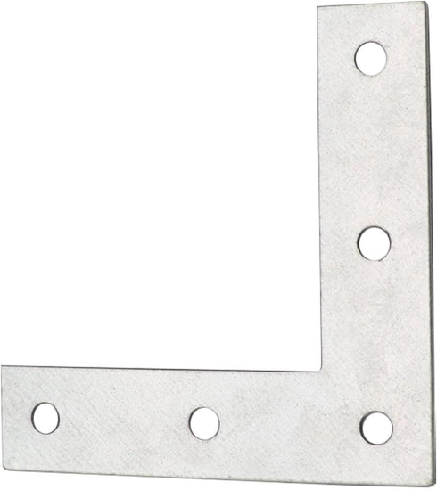 Sipery 20 Pack 4 Inch Silver L Corner Brackets, Repair Mending Corner Braces for Wood, Metal Flat Bracket Braces L
