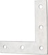 Sipery 20 Pack 4 Inch Silver L Corner Brackets, Repair Mending Corner Braces for Wood, Metal Flat Bracket Braces L