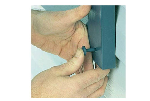 WindowPro 48 3 Inch Pcs Vinyl Shutter Fastener Window Panel Peg Lok Pin Pegs Screws Shutter Spikes Anchor (Black)