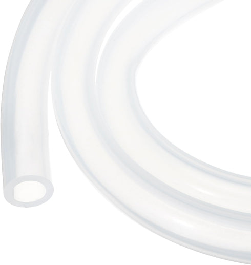 10ft Clear Silicone Tubing 12.7mm(1/2") ID x 19mm(3/4") OD, Pure Silicone Hoses for Pump Siphoning, Draining, Brewing