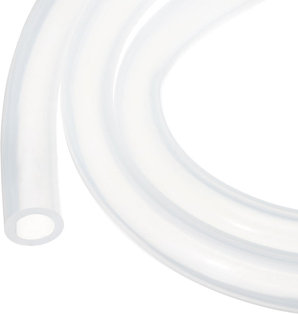 10ft Clear Silicone Tubing 12.7mm(1/2") ID x 19mm(3/4") OD, Pure Silicone Hoses for Pump Siphoning, Draining, Brewing