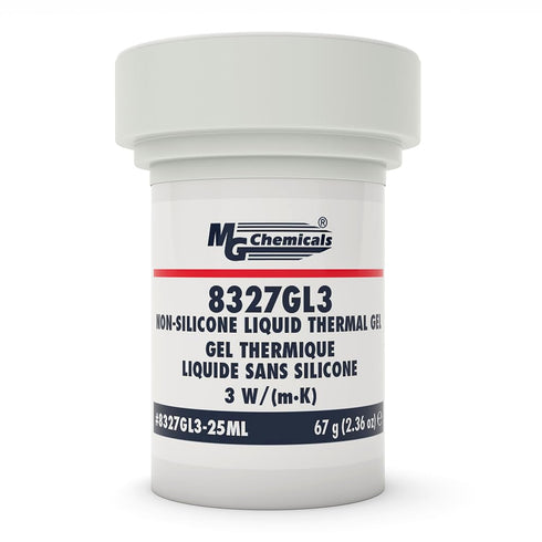 MG Chemicals 8327GL3-25ML Non-Silicone Thermal Gel, 67g, 3 W/(m·K), 1-Part Jar