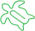 Fancy Paperclips, 100 Pcs Small Paper Clips, Strong Clamping for School Use (Sea Turtle)