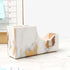 Gold Marble Tape Dispenser, 1" Metal Weighted Core Desktop Adhesive Holder with Non-Skid Pad for Office