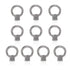 Lependor M8 Metric Ring Shape Lifting Eye Nut, 304 Stainless Steel Fastener, 10 Pcs M8 (5/16")