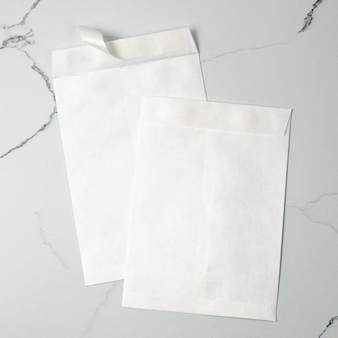 LUXPaper Open End Envelopes, Peel & Press, 7 1/2" x 10 1/2", Tyvek, 50 Qty