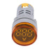 YWBL-WH DC Voltage Display, Digital LED Voltmeter 6-100V Monitor Round Lamp Tester Indicator Light Panel