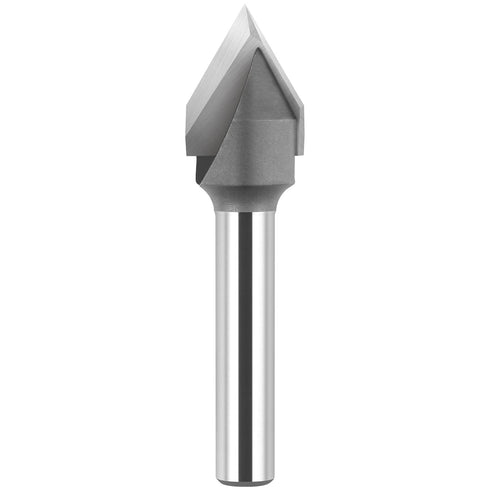 BINSTAK 60 Degree V Groove Router Bit 1/4 Inch Shank, Carbide Tipped Wood