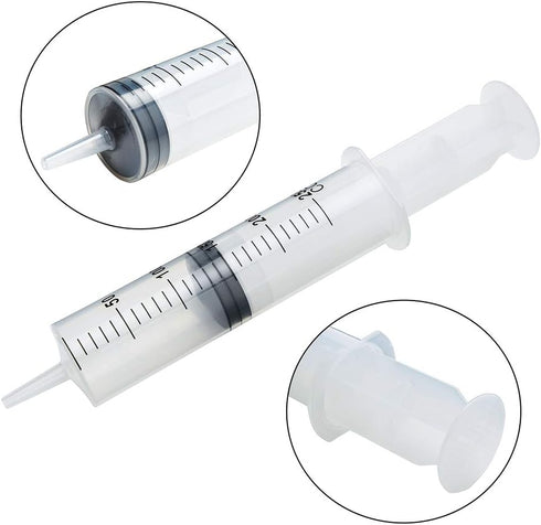 5pcs 250ml Large Syringe with Cap, Individually Sterile Sealed Plastic Syringes with Measurement for Your Scientific Labs, Measuring Liquids, Feed Pets, Oil or Glue Applicator