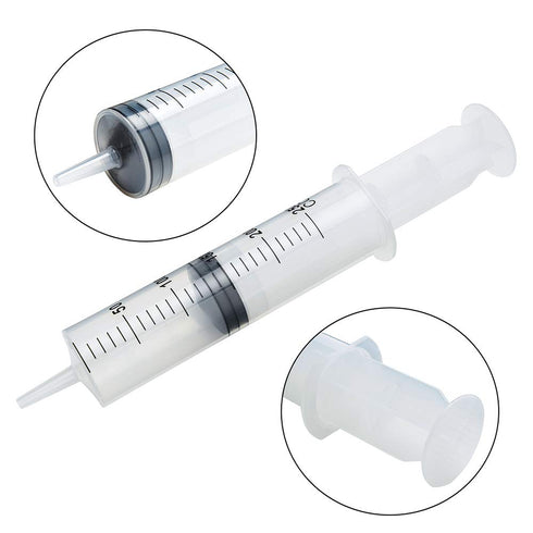3 Pack 250ml Syringes with 55.1” Tube and Needle 14G 1.5”, Sterile Syringe with Cap Individually Packaged for Scientific Labs, Measuring, Watering, Refilling