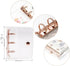 Mini Size Clear 3-Ring Binder Cover, Refillable PVC Notebook Binder with Snap Button Closure for 3-Holes Filler Paper