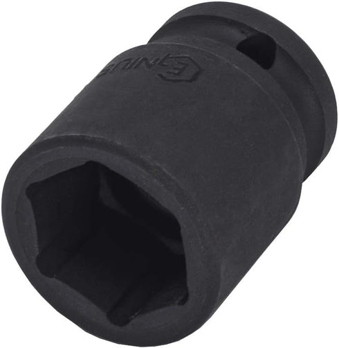 Genius Tools 444020 1/2" Dr. Impact Socket, 20mm Cr-Mo