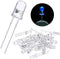 EBOOT 100 Pieces Clear LED Light Emitting Diodes Bulb LED Lamp, 5 mm (Blue) by EBOOT