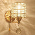 TEEM Set 2, E26 -Bulbs Modern Luxury Gold Crystal Wall Sconces of Hardwired Lights Standard Socket Decorative Light