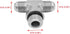 (2-PACK) 6803-06-06-06-NWO Hydraulic Adapter Fitting 9/16"-18UNF Male JIC 37°× 9/16"-18UNF Male JIC 37° × 9/16"-18UNF Male Adjustable O-Ring Boss Branch Tee Pipe Carbon Steel