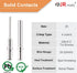 JRready ST6141 DTM Connector Kit, 2-12 Pin Grey IP67 Waterproof Connectors with 35 Pairs Barrel Style Solid Contacts
