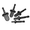 Yakamoz Copper Pipe Swaging Tool Set, 5pcs Copper Tube Expander 1/4" Hex Shank Drill Bit for HVAC Repair
