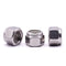 #10-24 (50 PCS) Stainless Steel Hex Locknuts – White Nylon Insert, Stainless Steel 304 Lock Nuts