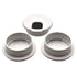 3 Pack 2 inch(50mm) White Desk Hole Cover Grommet - ABS Plastic Wire Organizers for Computer Desk Cabinet