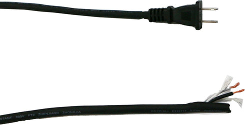 10 Feet Power Tool Cord Replacement, 2 Prong 16AWG Oil Resistant Waterproof Rubber Flexible Cord