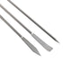 1Set Stainless Steel Sampling Scoop Micro Lab Spatula Micro Sampling Scoop Laboratory Scoop Laboratory Supplies (pack of 5)