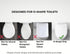 Generic Soft Close D-Shape Toilet Seat, Durable Thermoplastic Toilet Seat Cover with Quick Release Hinges, Easy