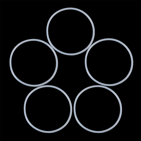 X AUTOHAUX Silicone O-Rings, 48.6mm OD 45mm ID 1.8mm Width VMQ Seal Gasket, White, Pack of 20