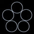 X AUTOHAUX Silicone O-Rings, 48.6mm OD 45mm ID 1.8mm Width VMQ Seal Gasket, White, Pack of 20