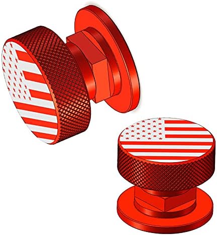 Welding Hood Helmet Pipeliner Fasteners-1Pair, USA Flag Pattern Aluminum Replacement Parts