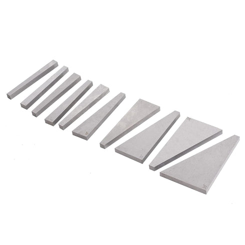 Angle Block Set 1-30 Degree Machinist Tools, 10 Pack Set for Lathes Milling Ground Gauge Calibration