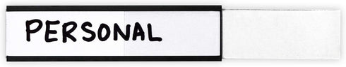 SmartSign Magnetic 'C' Channel Label Holders for Metal Racks and Shelves, Pack of 25 | 0.75" x 3"