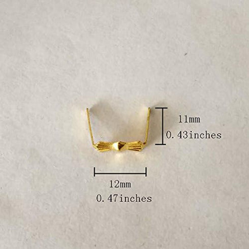Zhongpai ZP02 300pcs Chandelier Connectors Clips Pins For Fastening Crystals Parts, Chandelier Replacements (Gold)